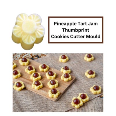 Malaysian Pineapple Jam Tart Mold Cookies Baked Cutter Biscuit Press  3 pcs/set
