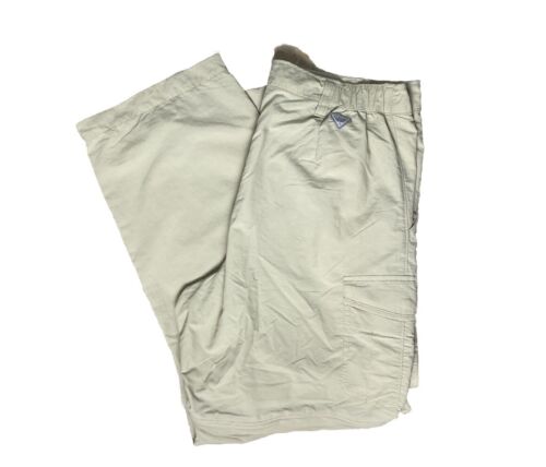 Columbia PFG Convertible Pants Women’s SMALL Zip Off khaki Tan