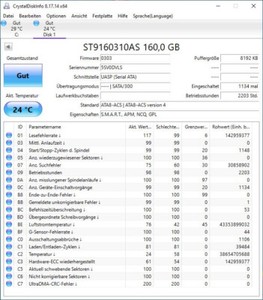 Seagate Momentus 5400.5 160GB, 2.5", 8MB Cache, 5400rpm, SATA 3Gb/s, ST9160310AS