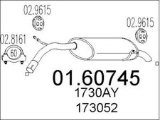 SILENCIEUX ARRIèRE PEUGEOT