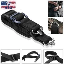 QD Tactical Sling Quick Detach Adjust Point Rifle Gun Airsoft Hunt Shoot Swivel