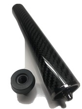 8 Inch Carbon Fiber Cue Extension Made By J J W/ Bumper To Fit Most Predator