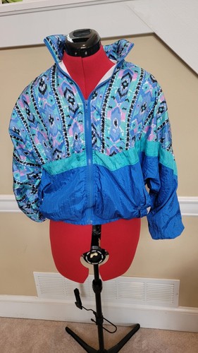 Vintage 80s Mom Windbreaker Jacket "Real Deal"