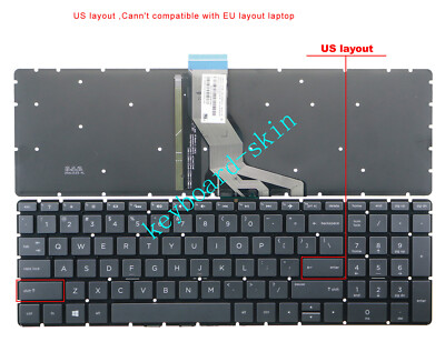 New for HP 15-BW 15-BW500 15-bw017nc 15-bw019nc 15-BW020NR Keyboard with backlit