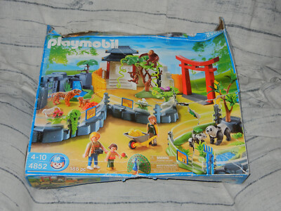 Playmobil 4852 Asian Zoo enclosure - incomplete monkey tiger
