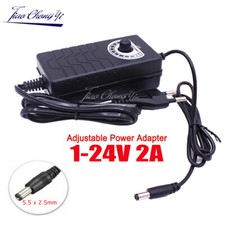 Adjustable DC 3V -12V 24V 36V 1A 2A Power universal Adapter Supply EU/US Plug