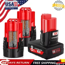 12V For Milwaukee For M12 9.0,3.5AH Lithium Battery 12V 48-11-2460 48-11-2440 US
