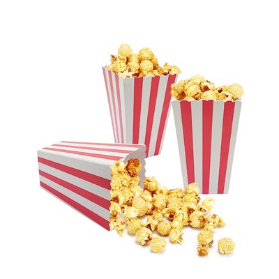 24 Pcs Popcorn Boxes Mini Paper Popcorn Box Cardboard Popcorn Container For Part