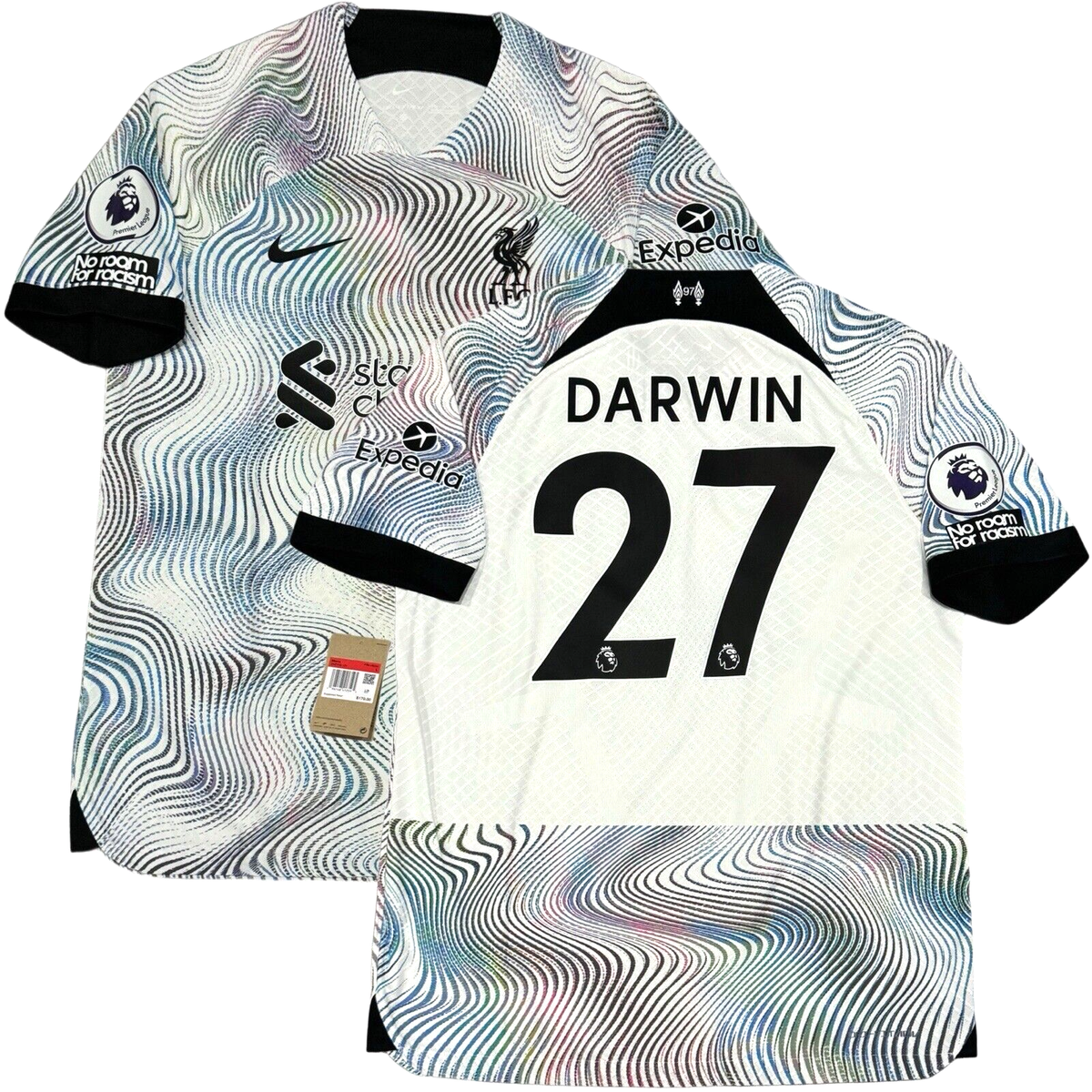 2022/23 Liverpool Authentic Away Jersey #27 Darwin Nunez