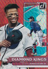 2022 DONRUSS DIAMOND KINGS HOLO RED - RONALD ACUNA JR. #16 ATLANTA BRAVES