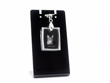 Abessinierkatze, Katzekristallhalskette, Anh&auml;nger, Qualit&auml;t, Crystal Animals DE