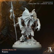 3D Printed Archvillain Games Kujata Archvillain Bestiary Vol XII 28 32mm D&D