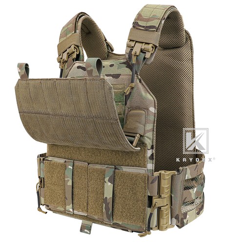 KRYDEX Taktischer Plattenträger Laser Cut MOLLE Schnellspanner Schulter/Cummerbund - Bild 4 von 26