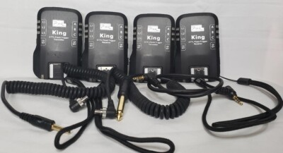 Pixel King Wireless TTL Flash Trigger Transmitter & Receiver for Canon (2 Sets)