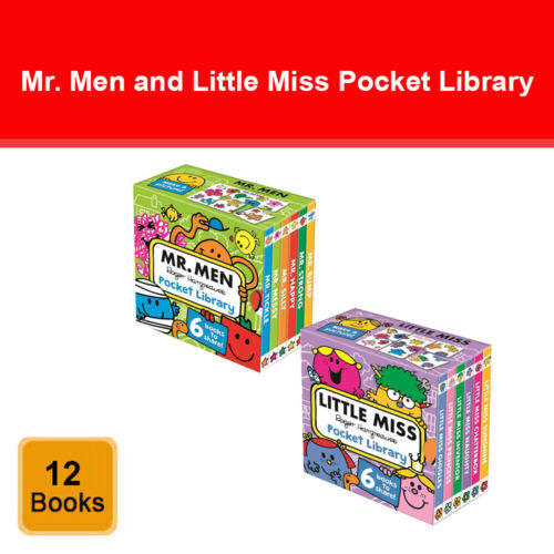 Mr. Men and Little Miss Pocket Library 2 box set by Roger Hargreaves books pack  - Picture 1 of 2