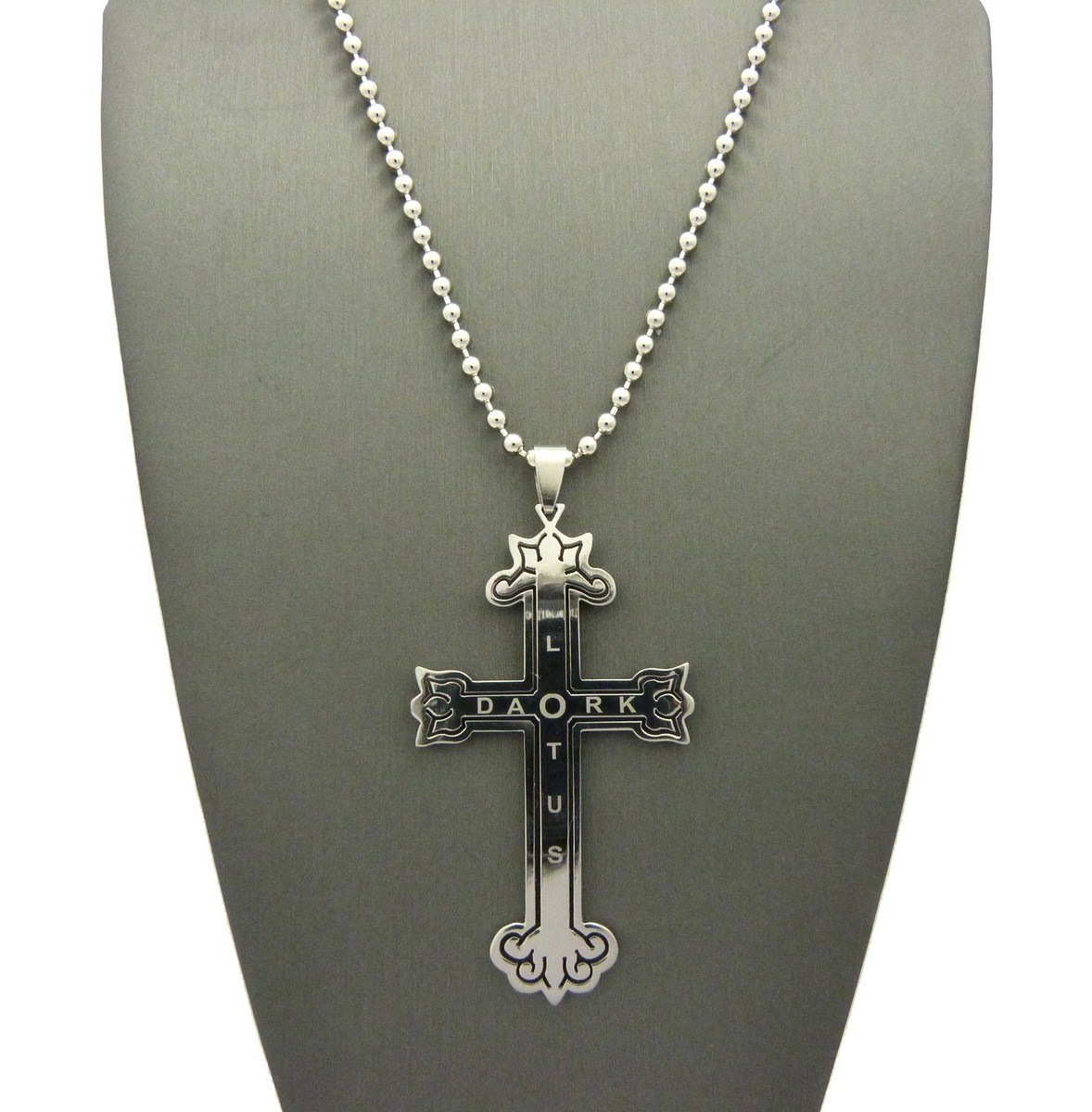 Hip Hop Dark Lotus Stainless Steel Cross Pendant Various Hip Hop Dark Lotus Stainless Steel Cross Pendant Various