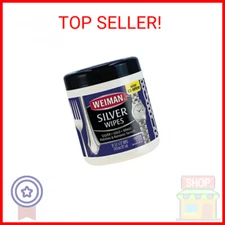 Weiman Jewelry Polish Cleaner, Tarnish Remover Wipes - 20 Count - Use on Silver 