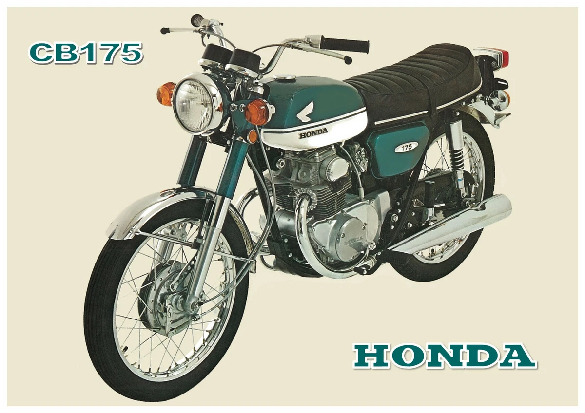 HONDA Poster CB175 1968 1969 1970 Suitable to Frame eBay
