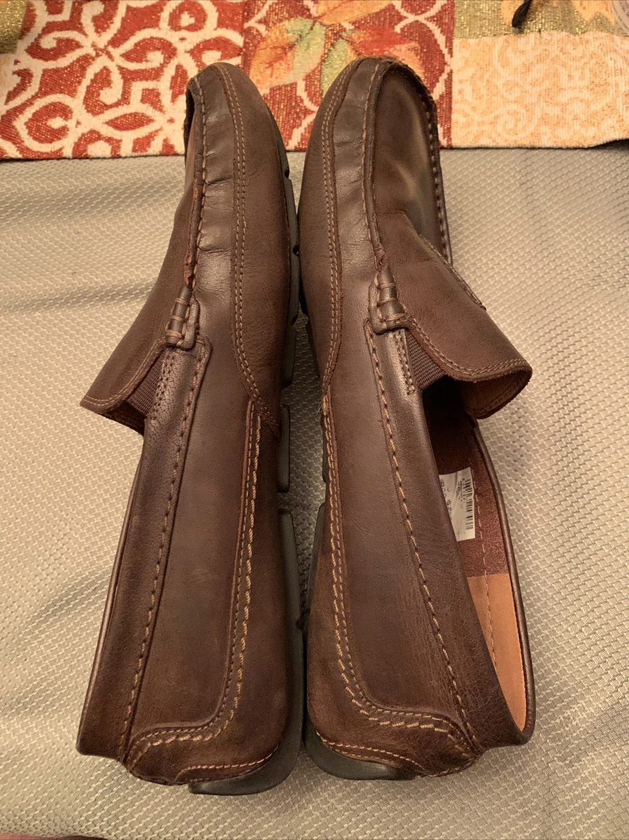 CLARKS Ashmont Race Driving Loafer Men d Size 12 Leather UPPER