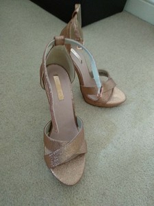 wide fit rose gold sandals