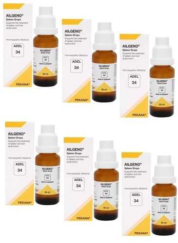 🌿 ADEL 34 Drops 20ml – Homeopathic Remedy for Spleen & Liver Health – Pack of 6 - 第 1/5 張圖片