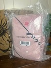VICTORIA'S SECRET Sherpa VS Logo Black & Pink LOGO Fleece Blanket 50X60 New