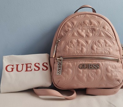 guess mini backpack pink