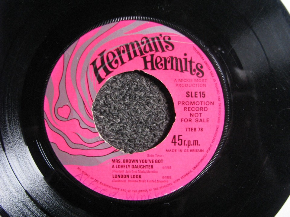 Herman´s Hermits-No Milk today 7s-1968 UK-Mickie Most-SLE 15-Promo | eBay