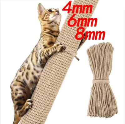 Katzenkratzseil DIY Natur Sisalseil Spielzeug Katzen Pfotenkralle Möbelschutz