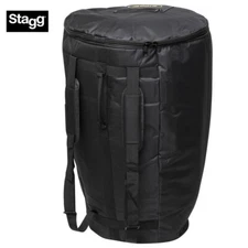 Stagg CGB-12 BK Nylon Black Durable Bag for 12" Conga With Shoulder Straps