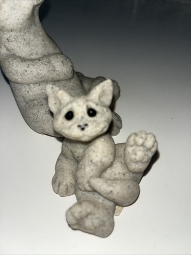 Vintage Quarry Critters Carla & Clyde The Cat Figurine-Second Nature Design-2000 - Picture 5 of 10