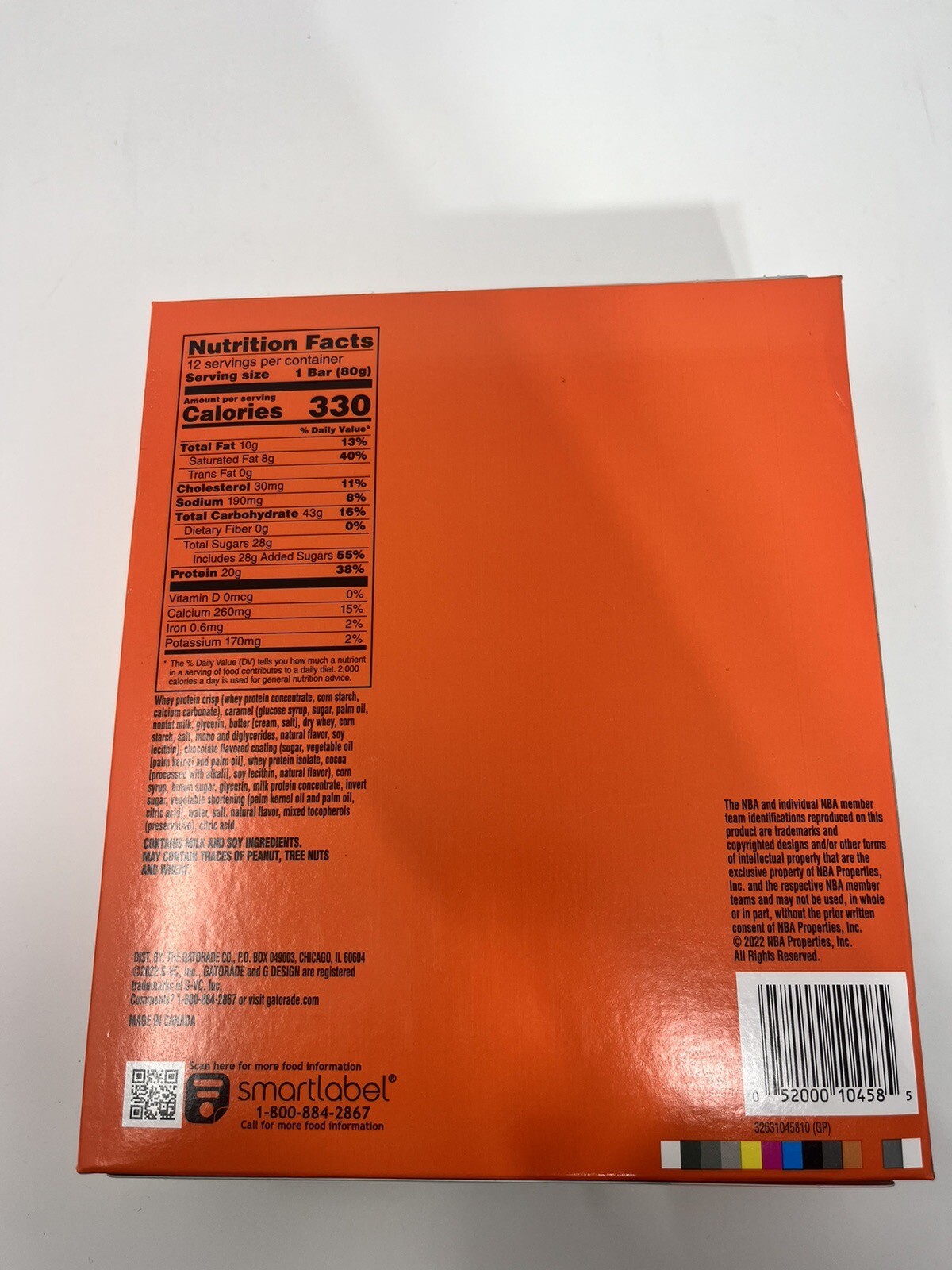 Gatorade Whey Protein Recover Bars, Chocolate Caramel, 2.8 ounce bars