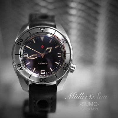Müller\u0026Son Seiko Sumo Silver Watch Mod + Seiko Metal Bracelet | eBay