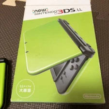 Nintendo New Nintendo 3DS LL Lime black Box from jAPAN