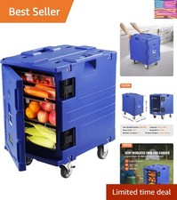 Insulated Food Pan Carrier, 95 Qt Hot Box for Catering, LLDPE Food Box Carrie...