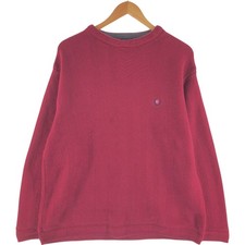 Vintage 90'S Ralph Lauren CHAPS herringbone cotton knit sweater size L men's...