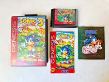 Sega Genesis Sonic The Hedgehog 3-1994-Box/Cartridge/Manual&Poster-VGC untested