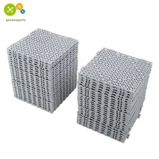 50 Pack Gray 12” x 12” Drainage Mat Drainage Floor Tile Modular Interlocking Mat