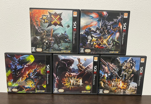 Monster Hunter X Cross XX Double Cross 3G 4 4G set Nintendo 3DS Japan Tested