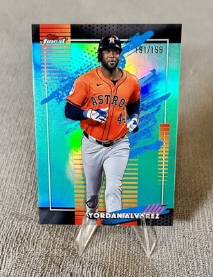 2026 Topps Finest Yordan Alvarez , Uncommon, Aqua 191/ 199