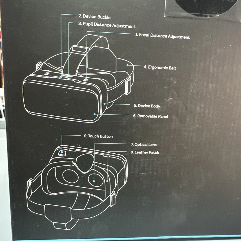 Auriculares VR Compatibles con iPhone y Android 4.7” a 6.5” Botón de Acción Incorporado Foto 2 de 2