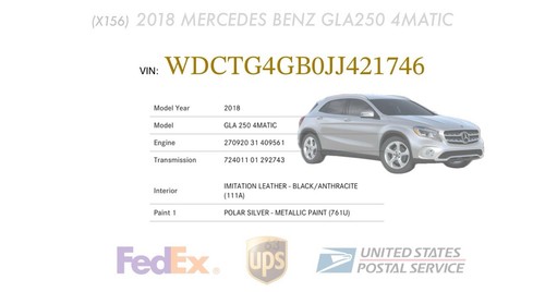 X156 Mercedes 2018 GLA250 Rear Left Side Inner Tail Light Lamp 1569060358 OEM - Picture 12 of 12