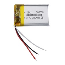 3.7V 250mAh Lipo Rechargeable Battery For GPS MP3 Recorder Car Key Camera 502030