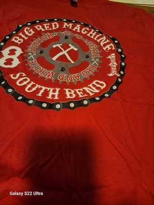 Hells Angels Support Mens Red  T-Shirt Big Red Machine South Bend XL
