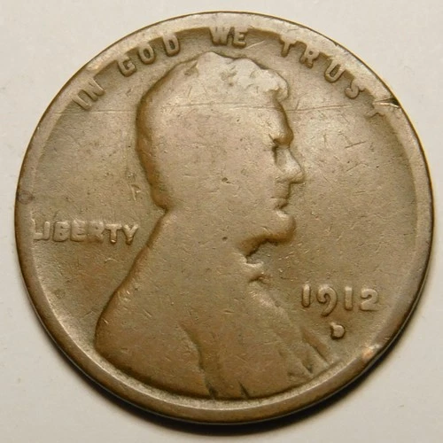 1912 D Lincoln Wheat Cent Penny AG - G   "Actual Coin Pictured"