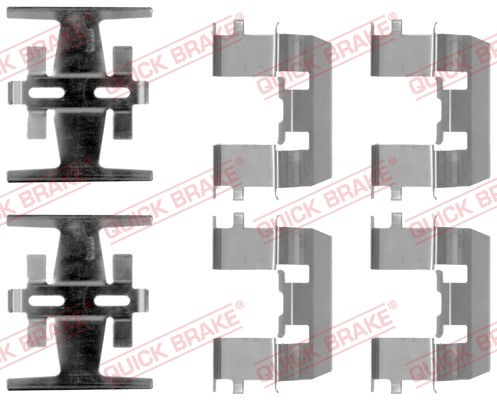 Quick Brake 109-1208 ZubehöRsatz, Scheibenbremsbelag For Acura Honda Rover-image
