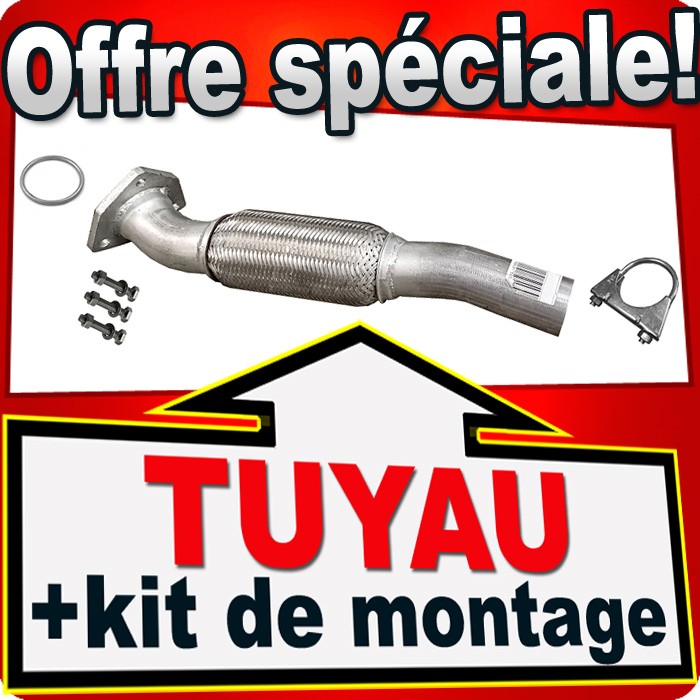 Tuyau flex echappement anti vibration en inox pour Renault Maxity dCi