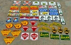 Lot of 50 Porcelain Enamel Signs – Mixed Designs, Vintage Style, single sided