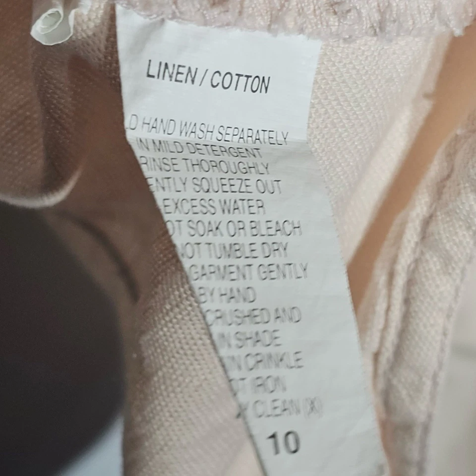 Just jeans womens Linen Cotton Long Sleeve jacket size 10 waist Tie + Free Post - image 3 of 4