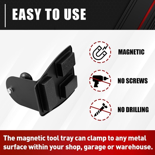 4-teiliges magnetisches Werkzeugkastenregal, Tablett und Halter Set, magnetisches Werkzeugkastenfach Se... - Bild 2 von 7